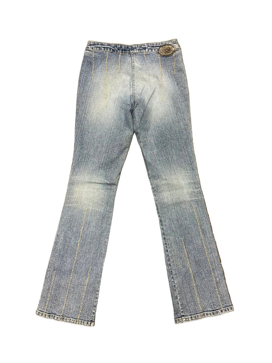 Vintage Italian Low Rise Stitched Jeans