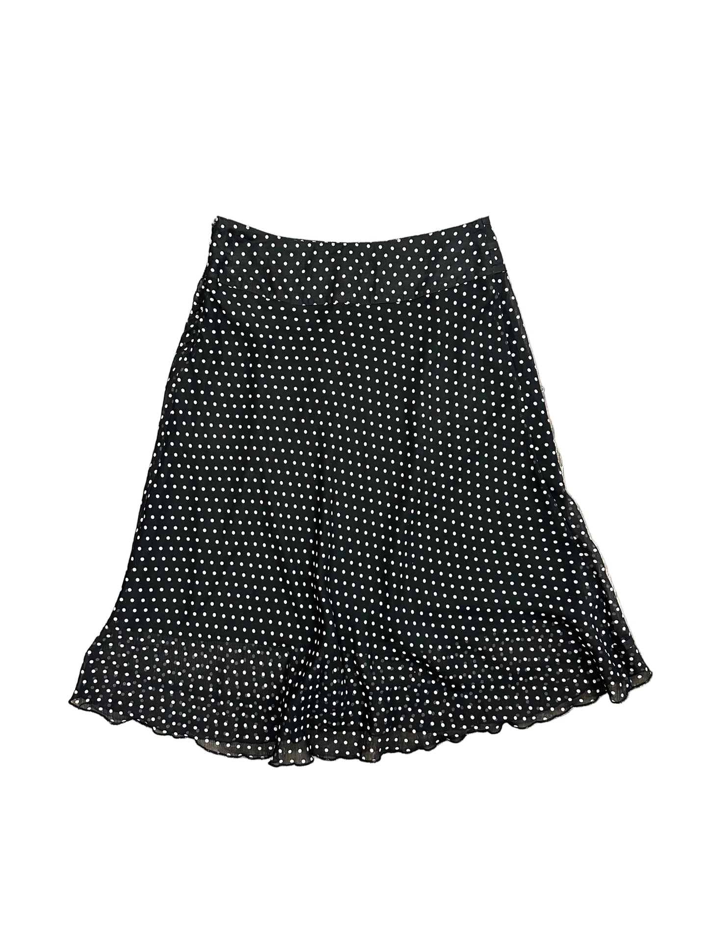 Vintage Polka Dot Midi Skirt