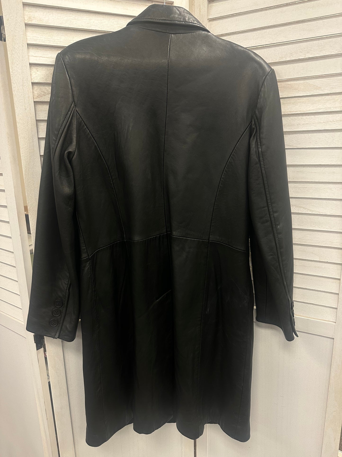 Vintage Long Leather Jacket