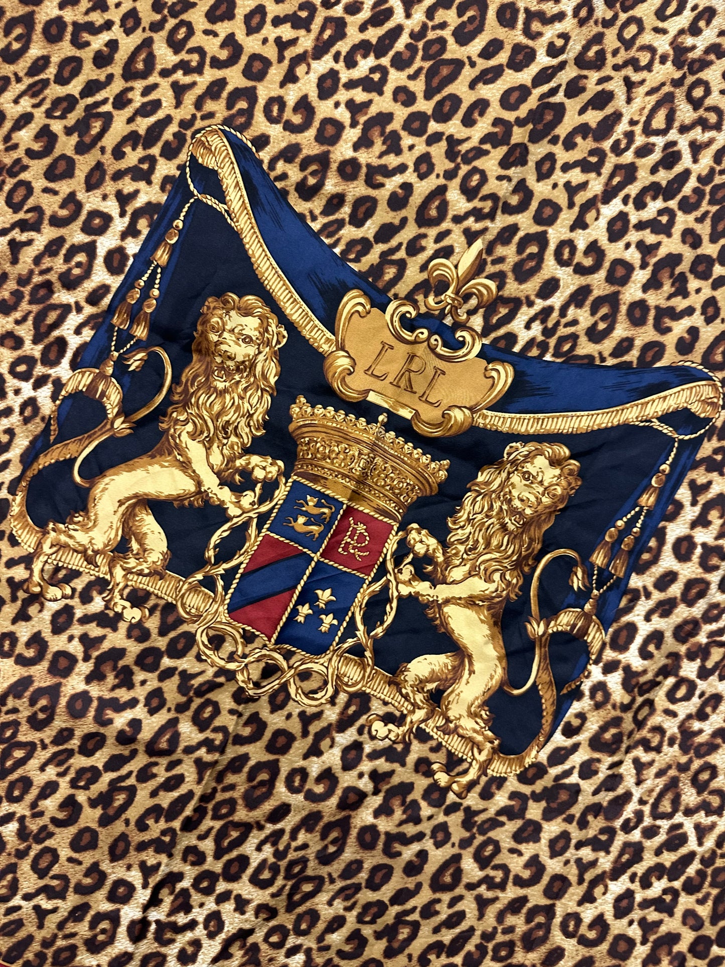 Vintage Early 90s Ralph Lauren Silk Scarf