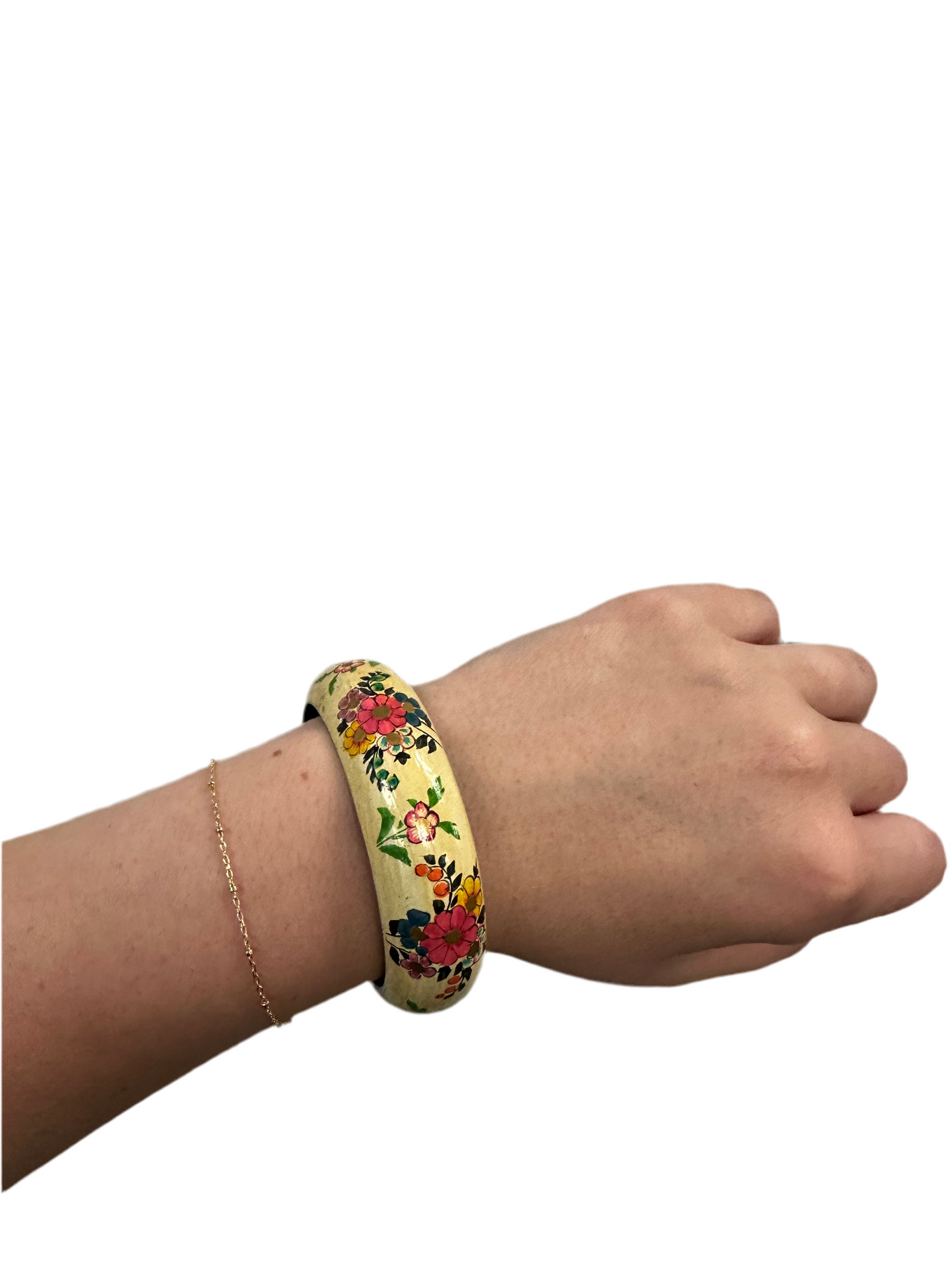 Hand Painted Wooden Bangle