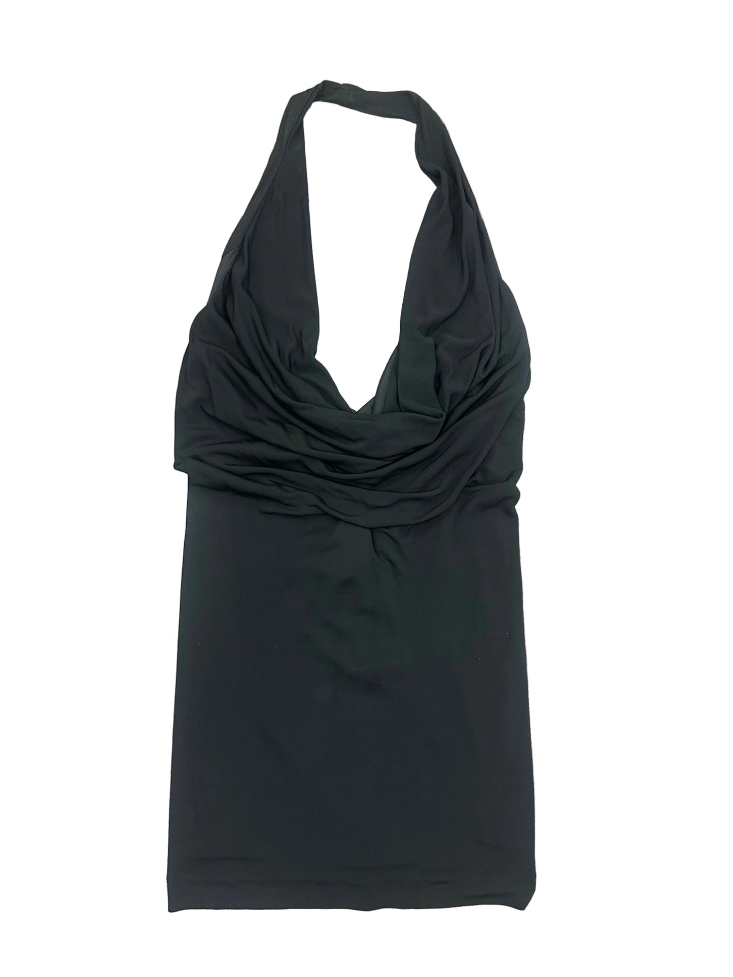 Vintage Bebe Cowl Neck Low Back Dress