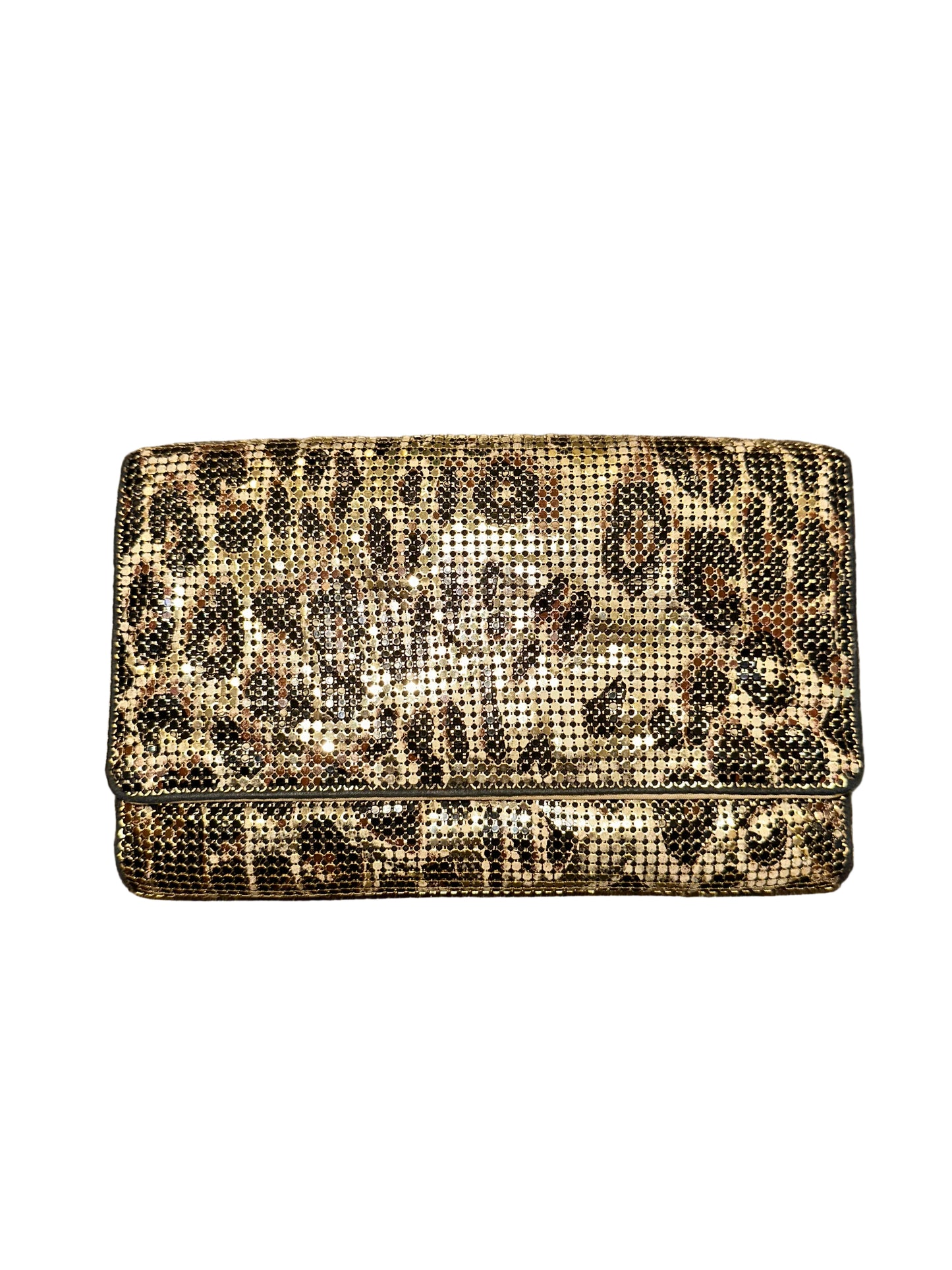 Vintage Leopard Chainmail Wallet Clutch