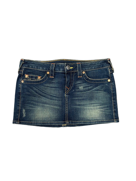 Vintage True Religion Denim Mini Skirt
