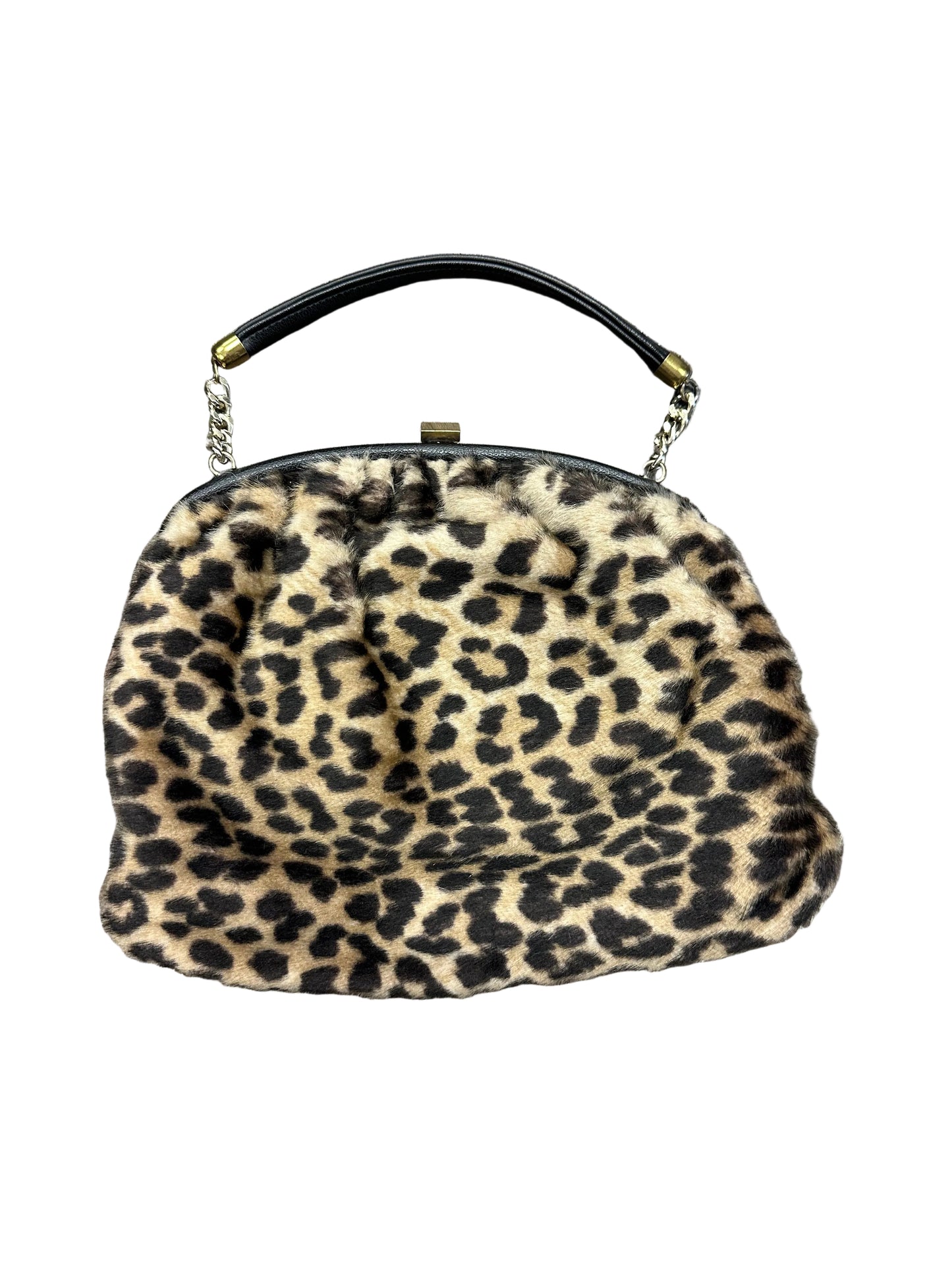 Vintage Faux Leopard Handbag