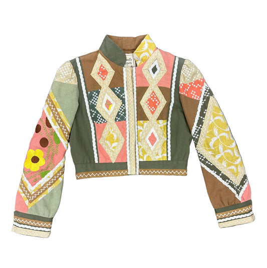 Vintage Quilt Cropped Bolero