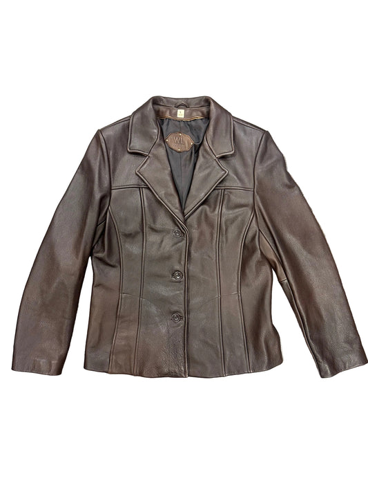 Vintage Brown Leather Jacket