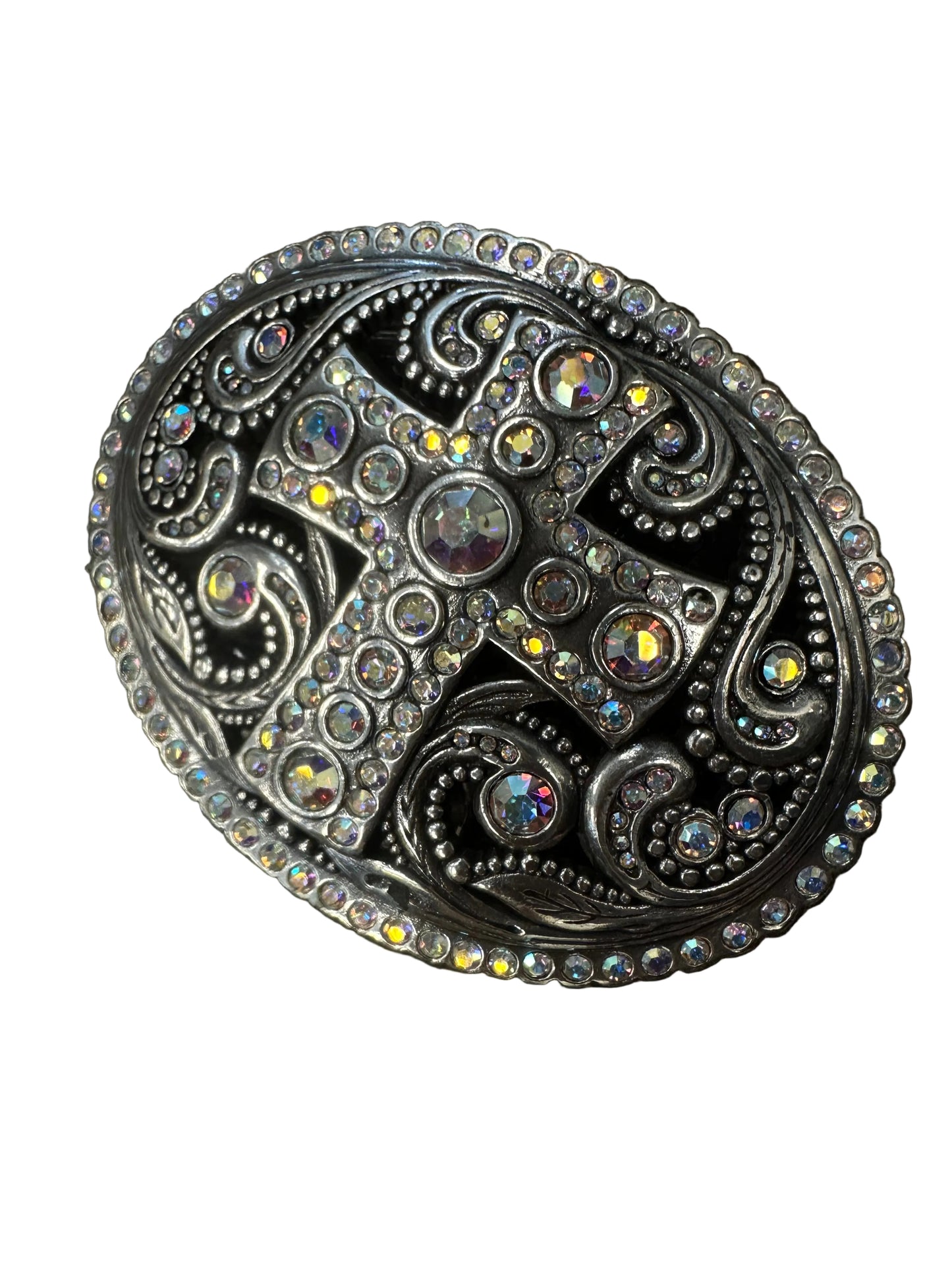 Leather Embellished Cross Belt