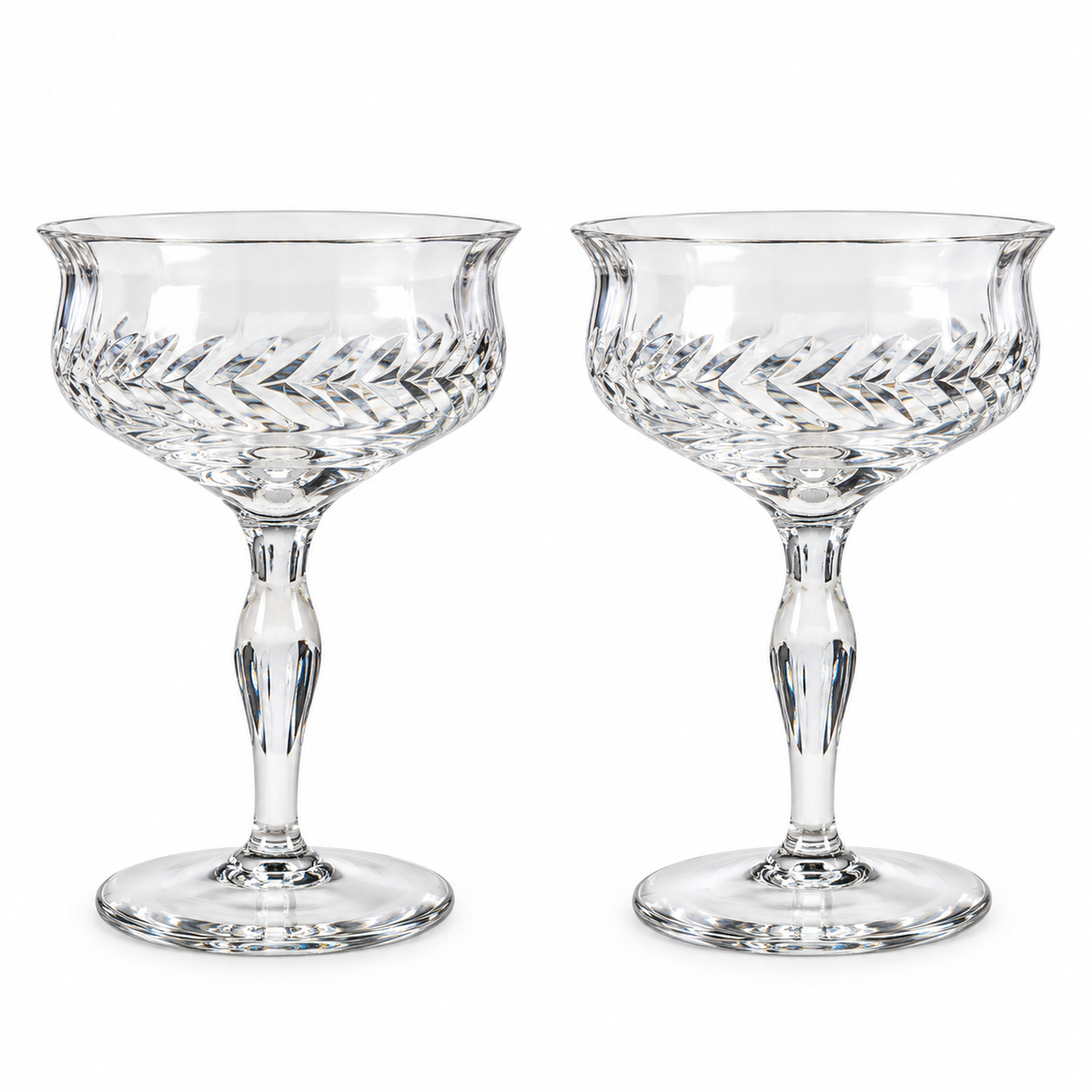 Vintage Pair of Champagne Coupes