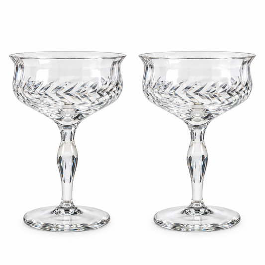 Vintage Pair of Champagne Coupes