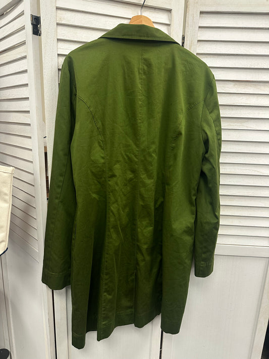 Vintage Green Trench Coat