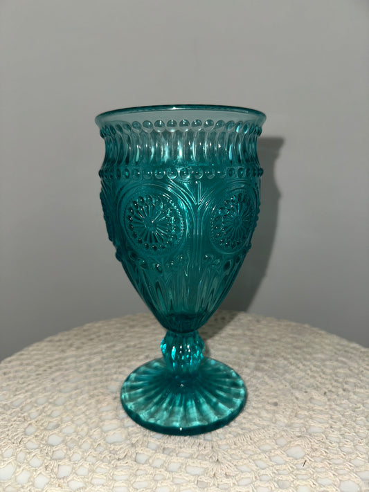 Turquoise Water Glass