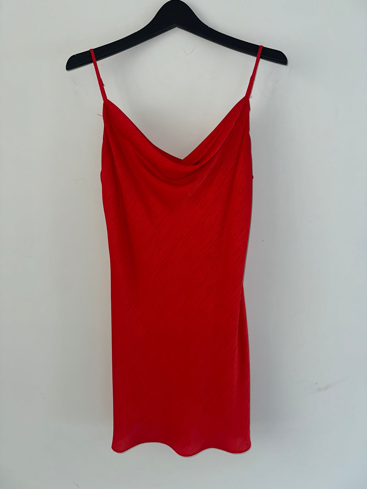 Red Silk Slip Dress