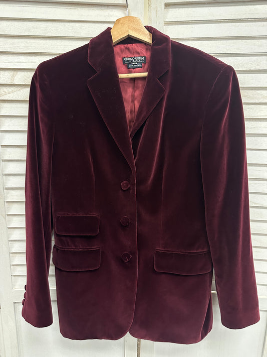 Vintage Giorgio Armani Velvet Blazer