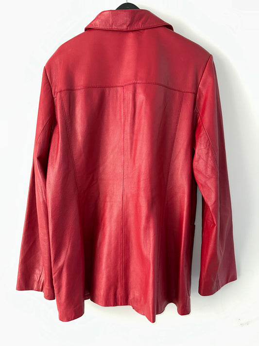 Vintage Red Leather Jacket