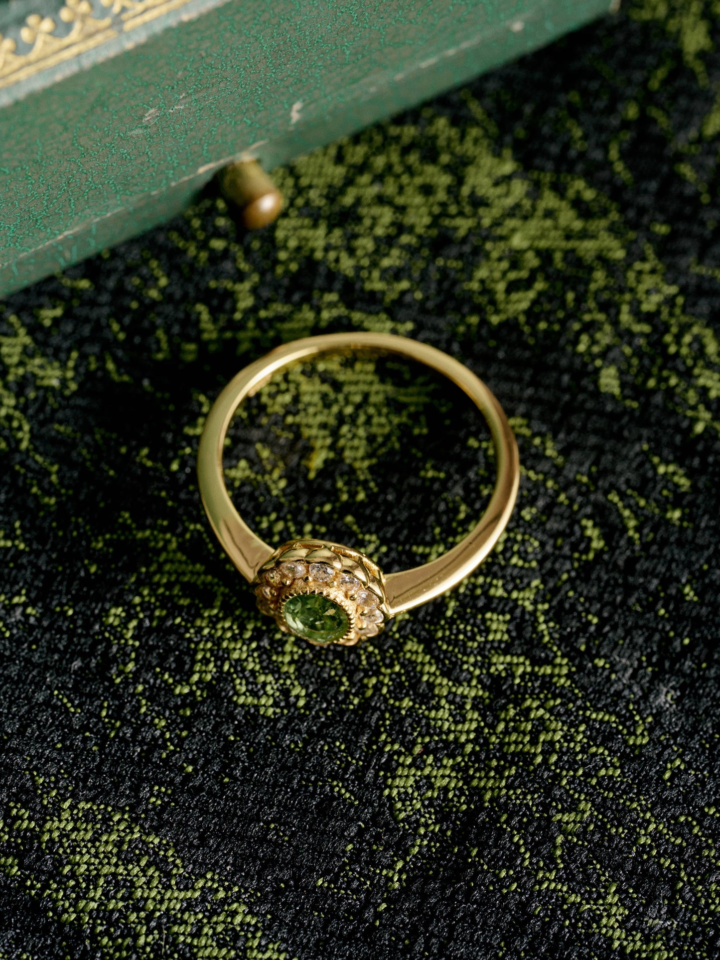 Peridot Rosette Ring