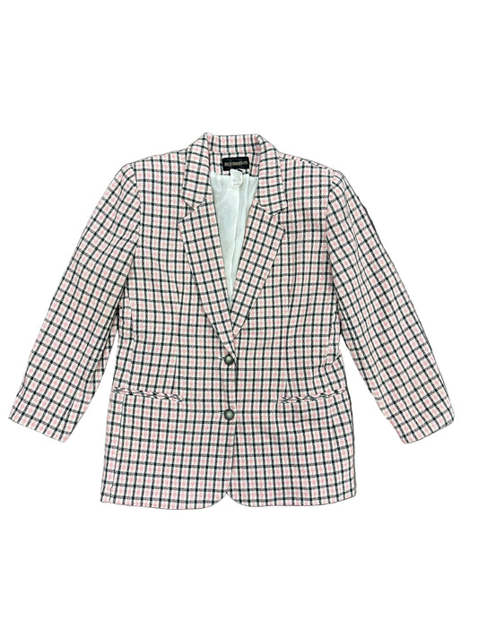 Vintage Pink Plaid Blazer