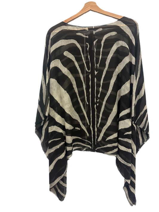 Sheer Zebra Blouse