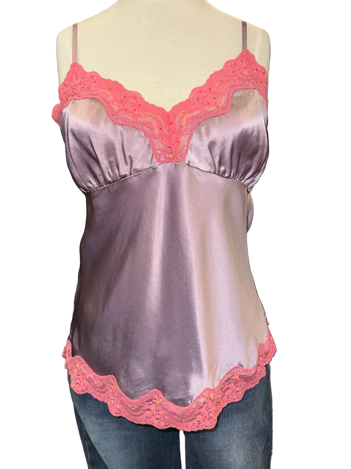 Vintage Lavender Silk Cami