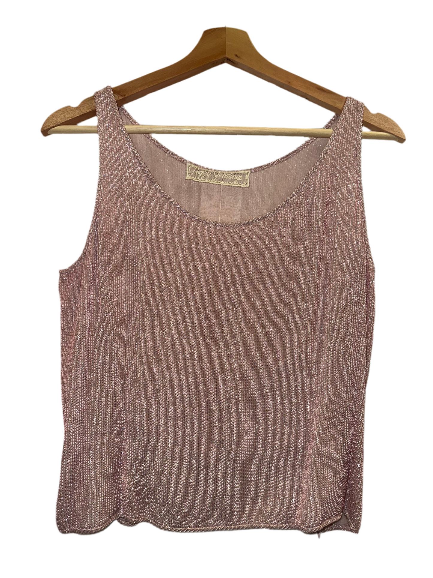 Vintage Sparkly Pink Cami
