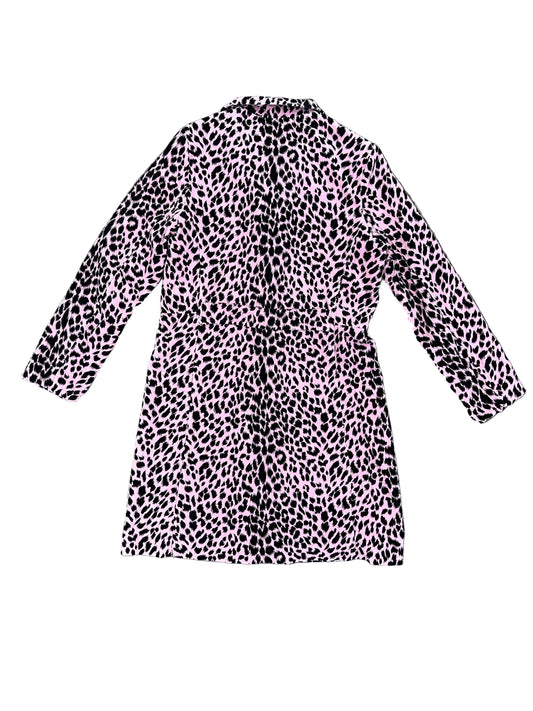 Vintage Pink Leopard Long Jacket
