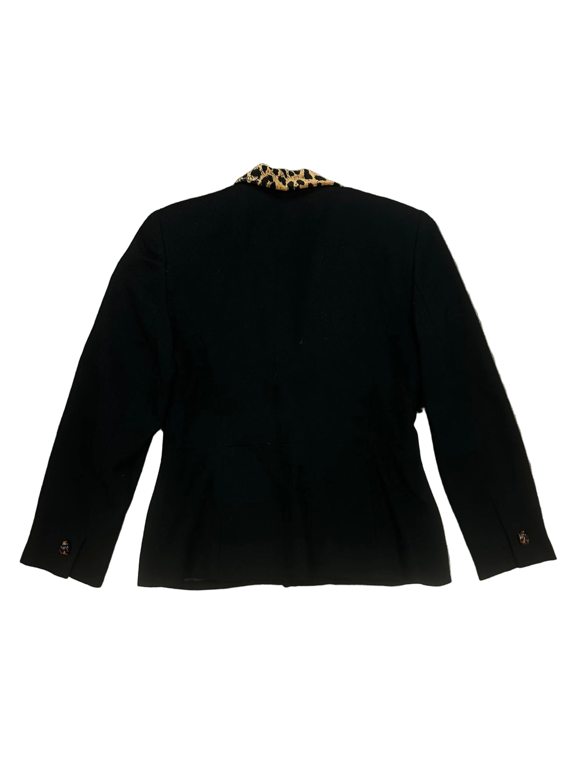 Vintage Christian Dior Blazer with Leopard Collar