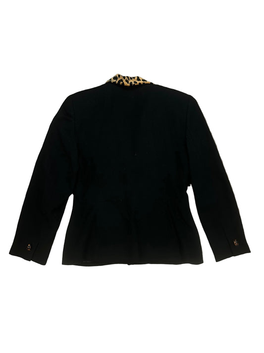 Vintage Christian Dior Blazer with Leopard Collar