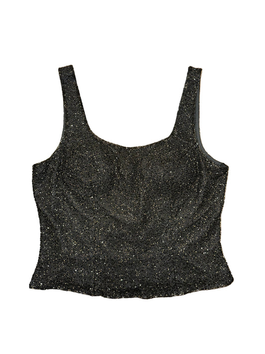 Vintage Silk Beaded Tank Top