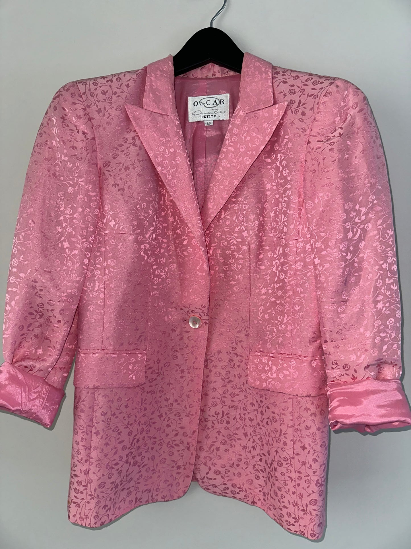 Vintage Oscar De La Renta Silk Blazer