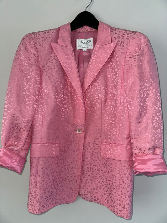 Vintage Oscar De La Renta Silk Blazer