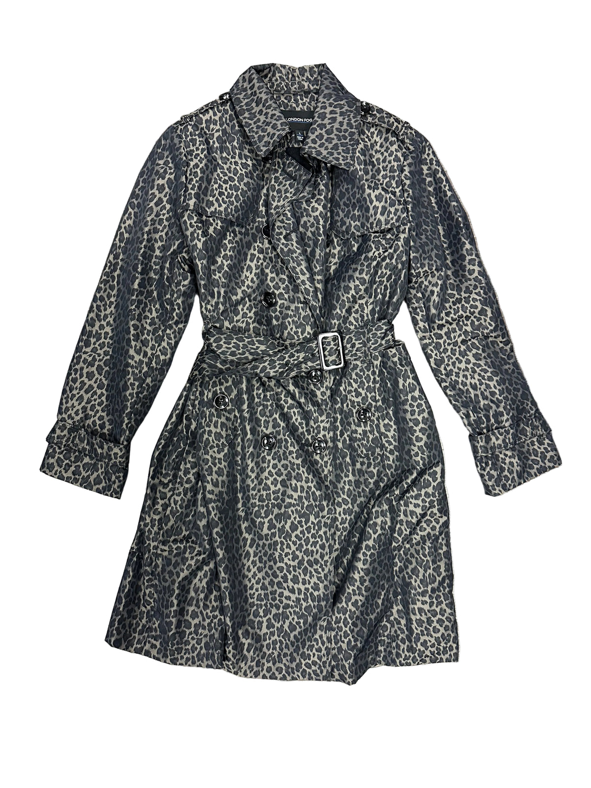 2010s Leopard Trench Coat