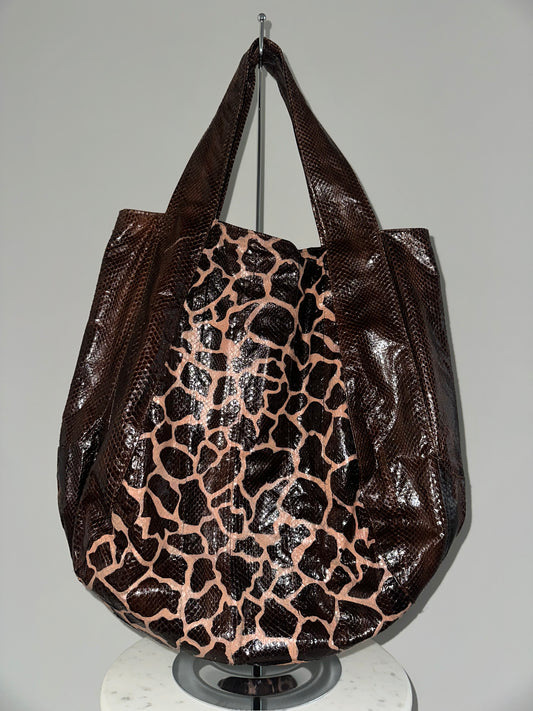 Biern Snakeskin Tote
