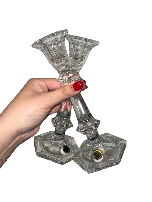 Vintage Crystal Candlesticks