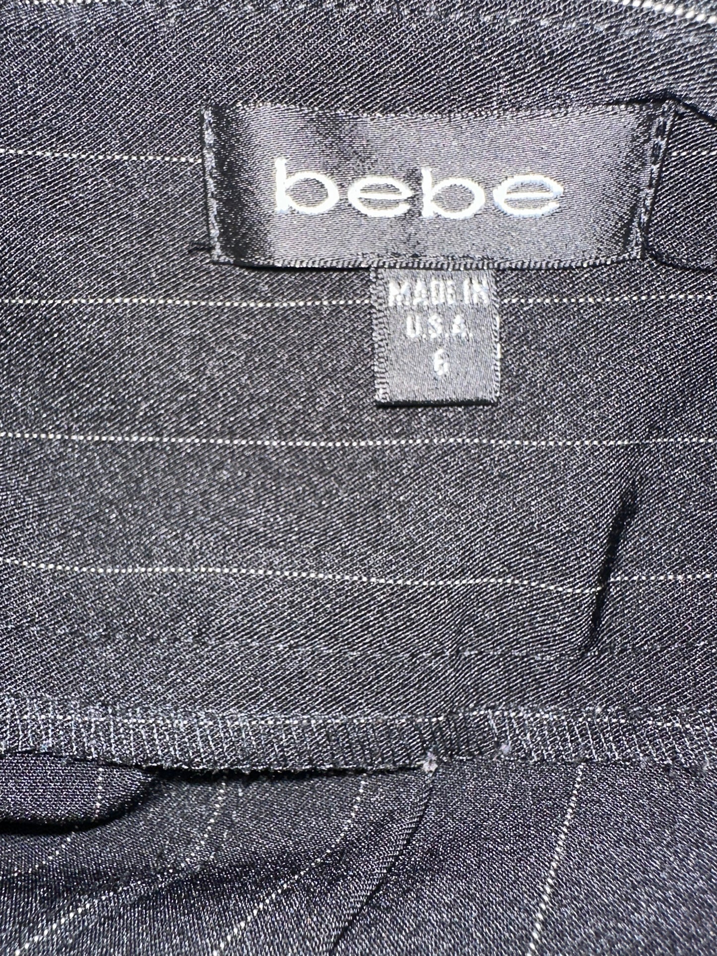 Vintage Y2K Bebe Pinstripe Mini Skirt