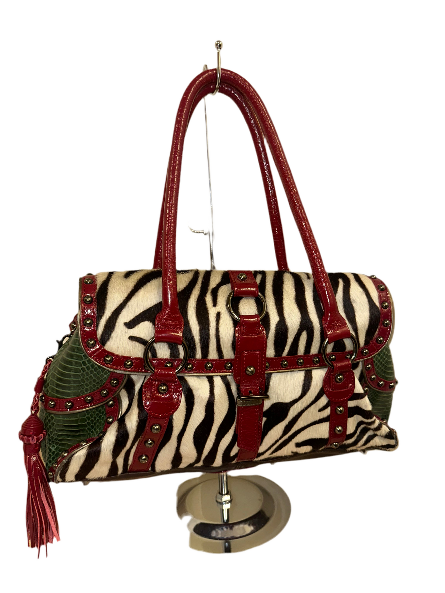 Vintage Zebra Ponyhair Bag