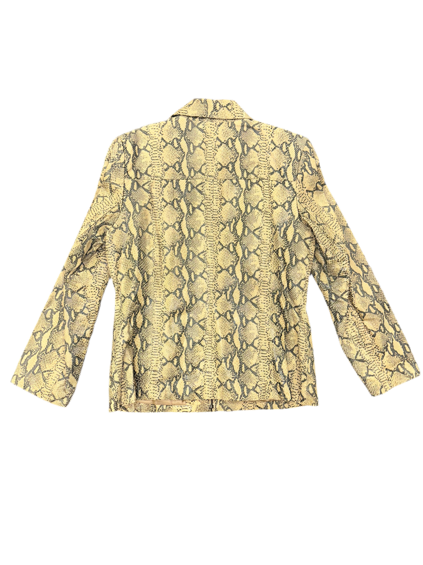Vintage Leather Snakeskin Jacket
