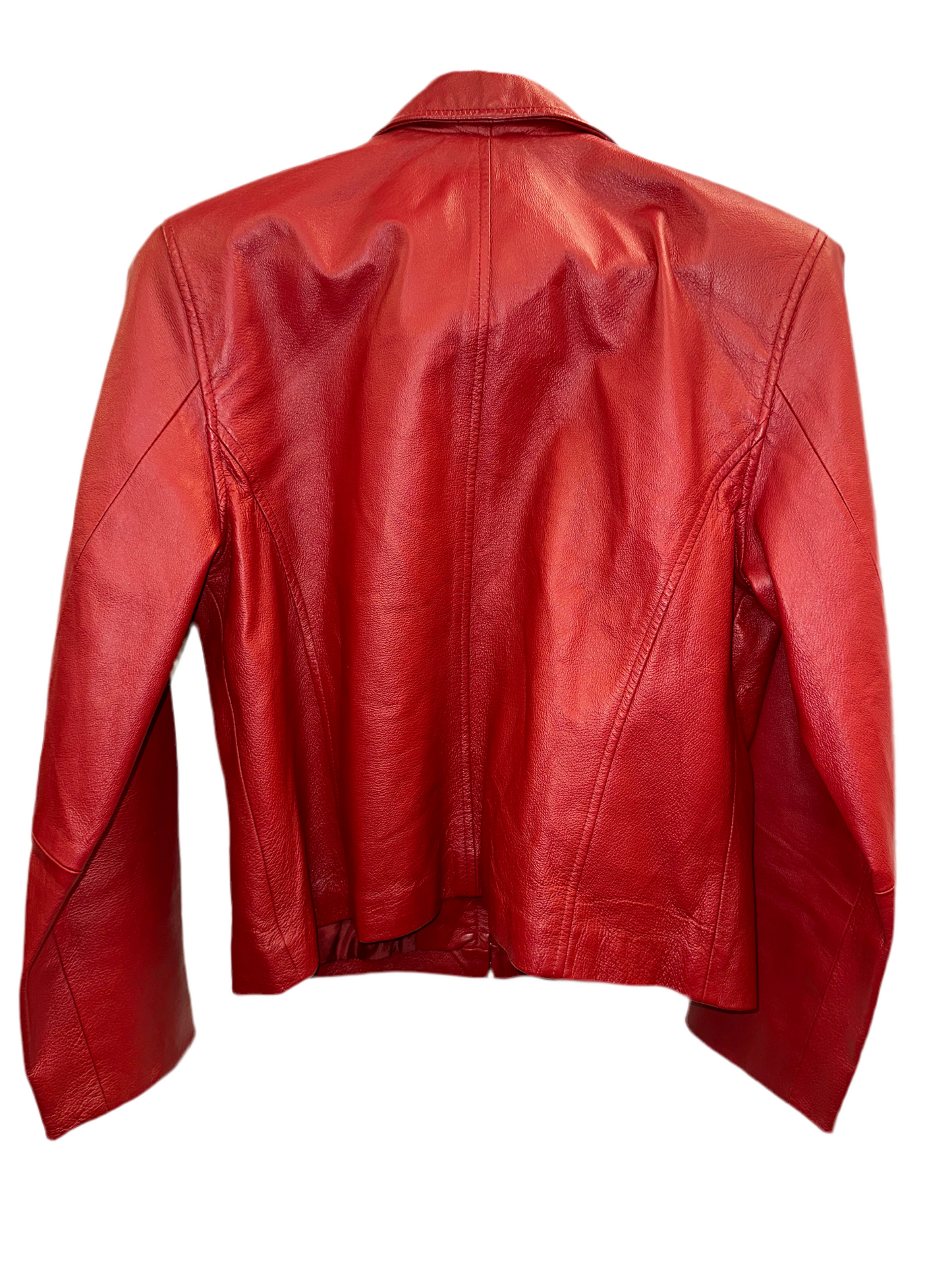 Vintage Red Leather Jacket