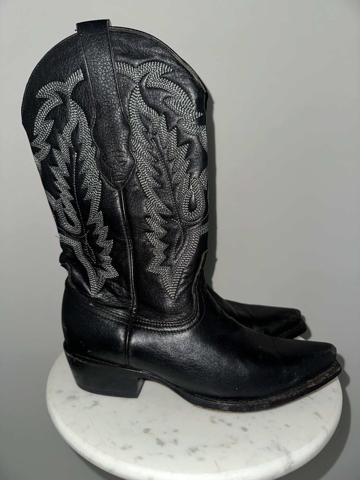 Vintage Black Cowboy Boots