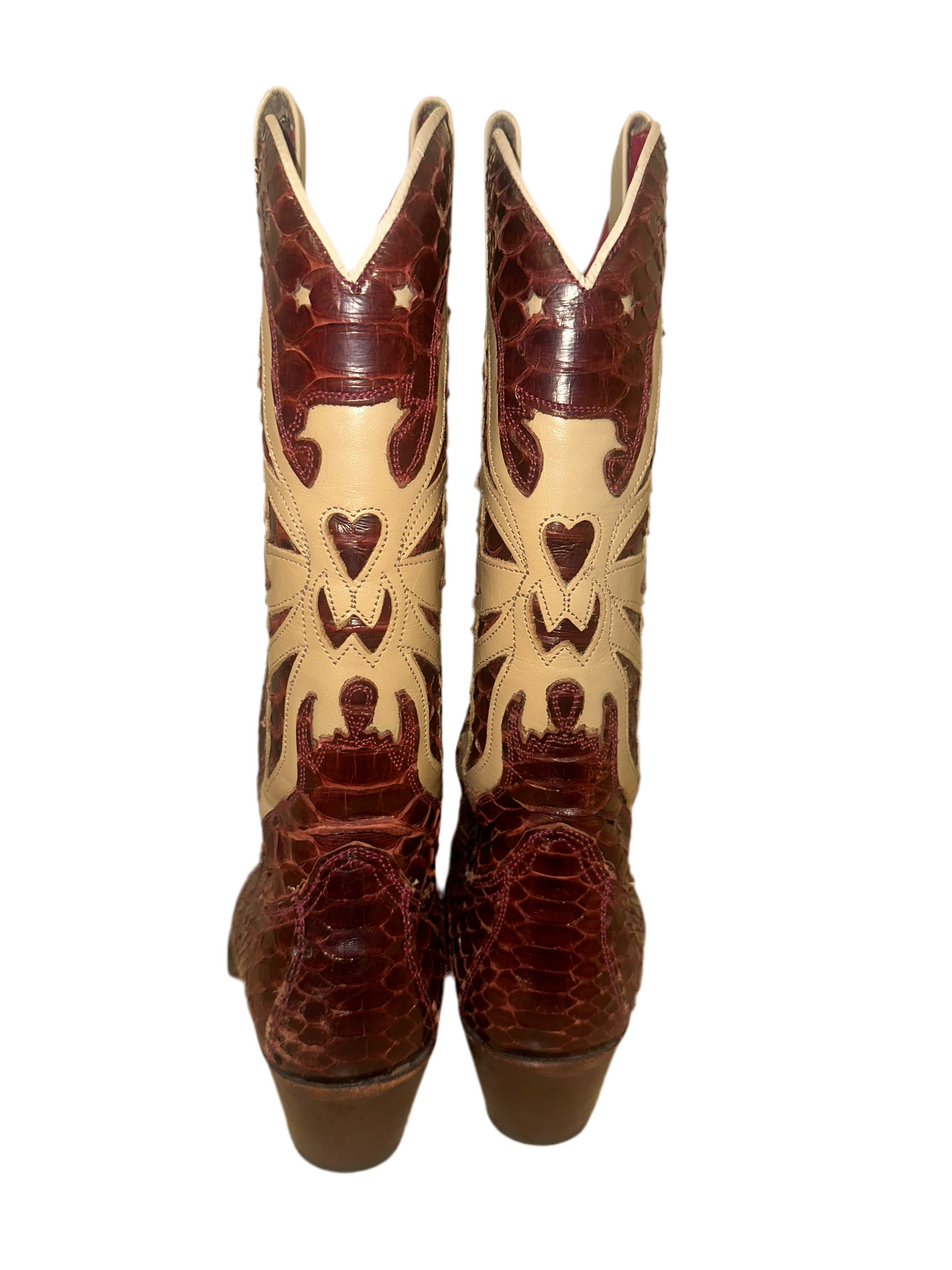 Vintage Snakeskin Cowboy Boots