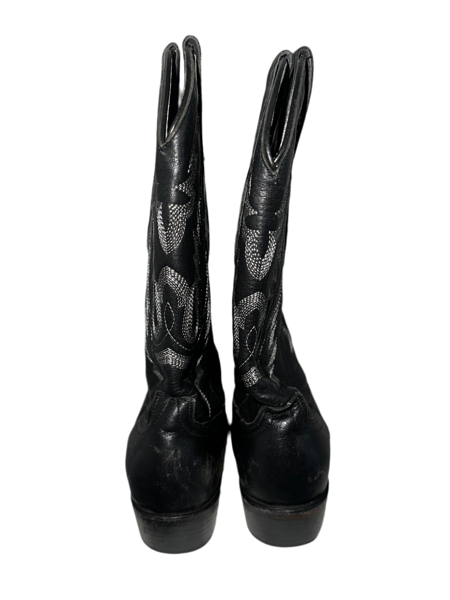 Vintage Black Cowboy Boots