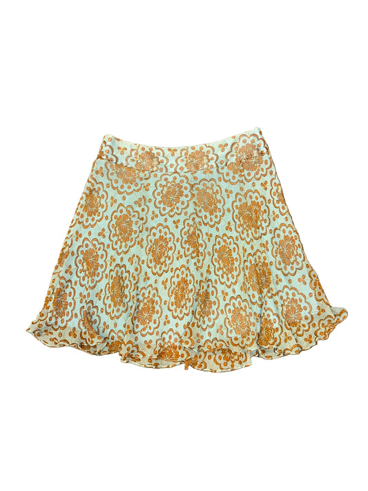 Vintage Blue Silk Skirt