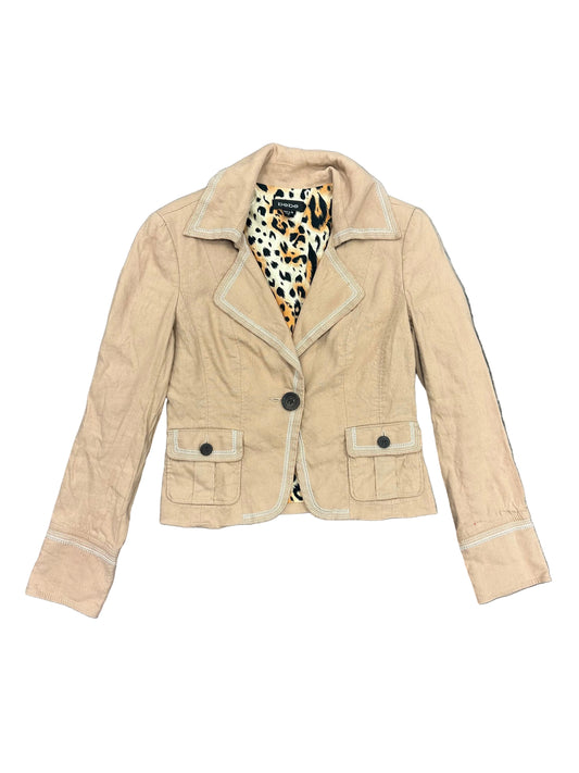 Vintage Y2K Blazer with Leopard Lining