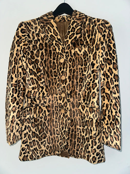 Vintage Moschino Cheetah Blazer