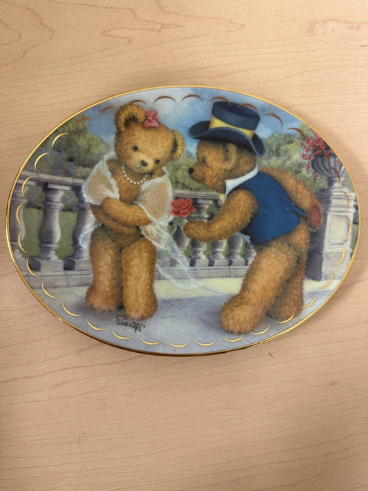 Vintage Teddy Bear Plate