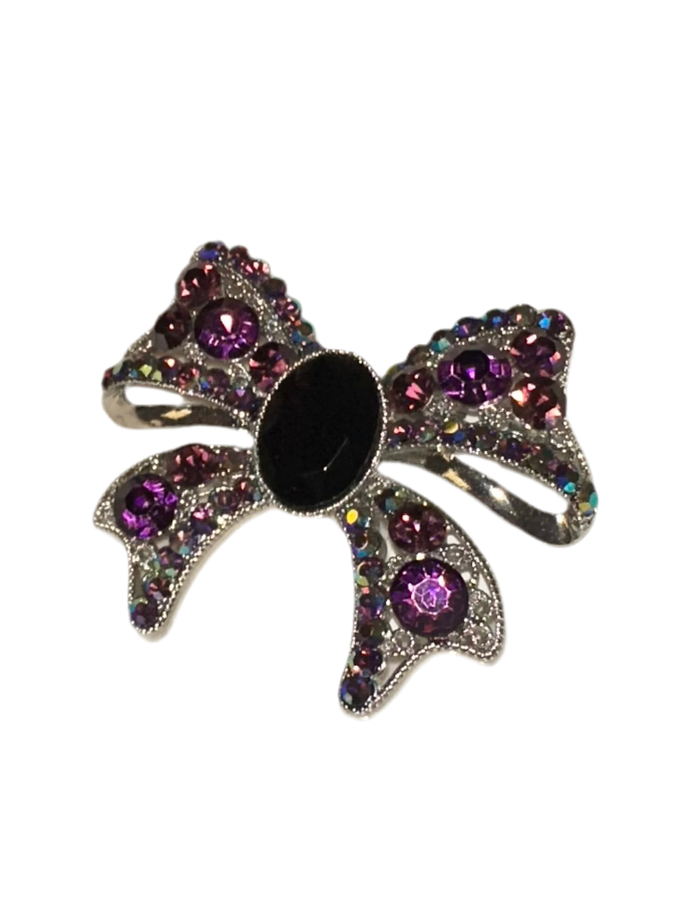 Vintage Purple Bow Brooch