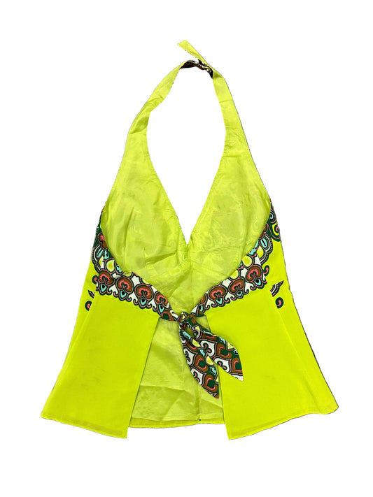 Vintage Silk Halter Tank Top