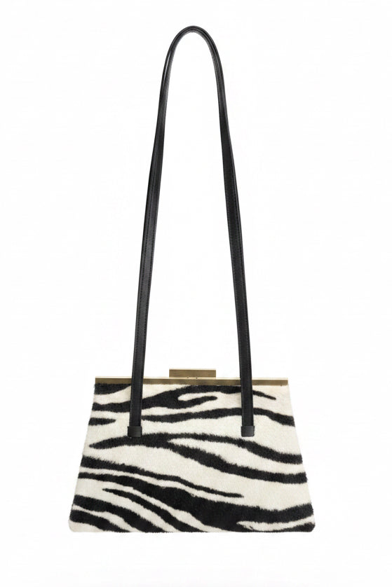 90s Zebra Shoulder Bag