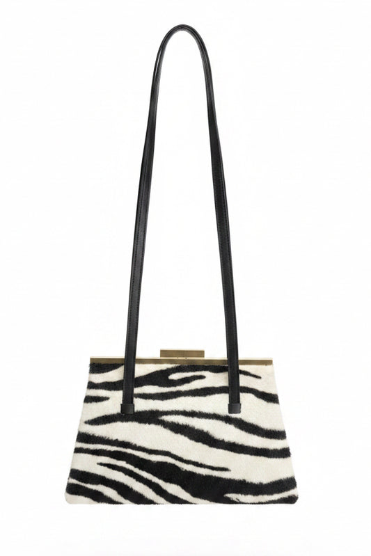 90s Zebra Shoulder Bag