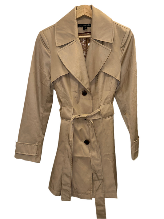 Vintage Pleated Trench Coat