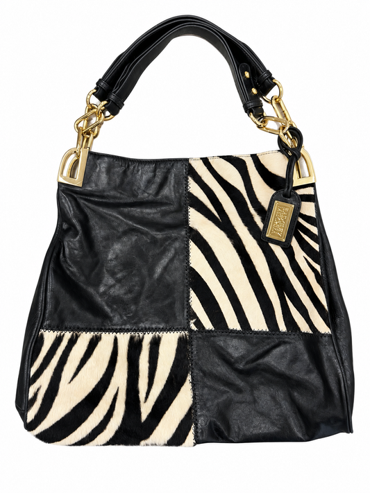 Vintage Zebra Leather & Ponyhair Tote